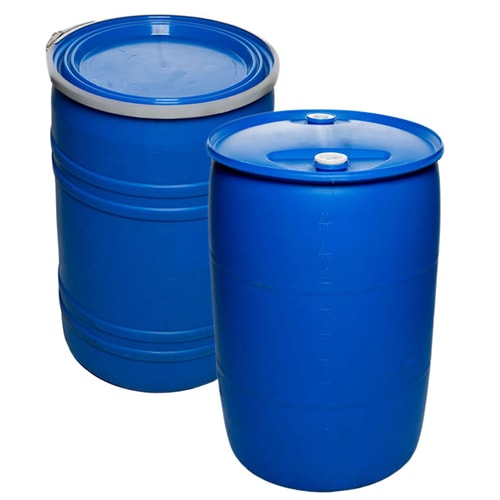 290LTRS  PLASTIC BARRELS DRUMS WITH A LID 4 SHIPPING/STORAGE CALL TO ORDER ONLY 